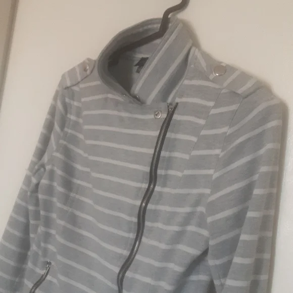 Stitchfix Market & Spruce Moto Zippered Cardigan Sz S - Picture 2 of 8